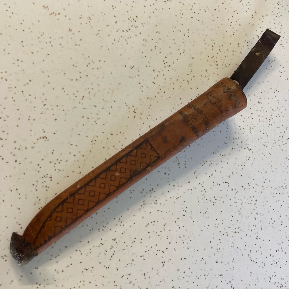 Vintage 60s J Marttiini Finland Rapala Knife* Sheath, Leather
